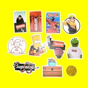 3/$20 brand new 10x Supreme waterproof stickers